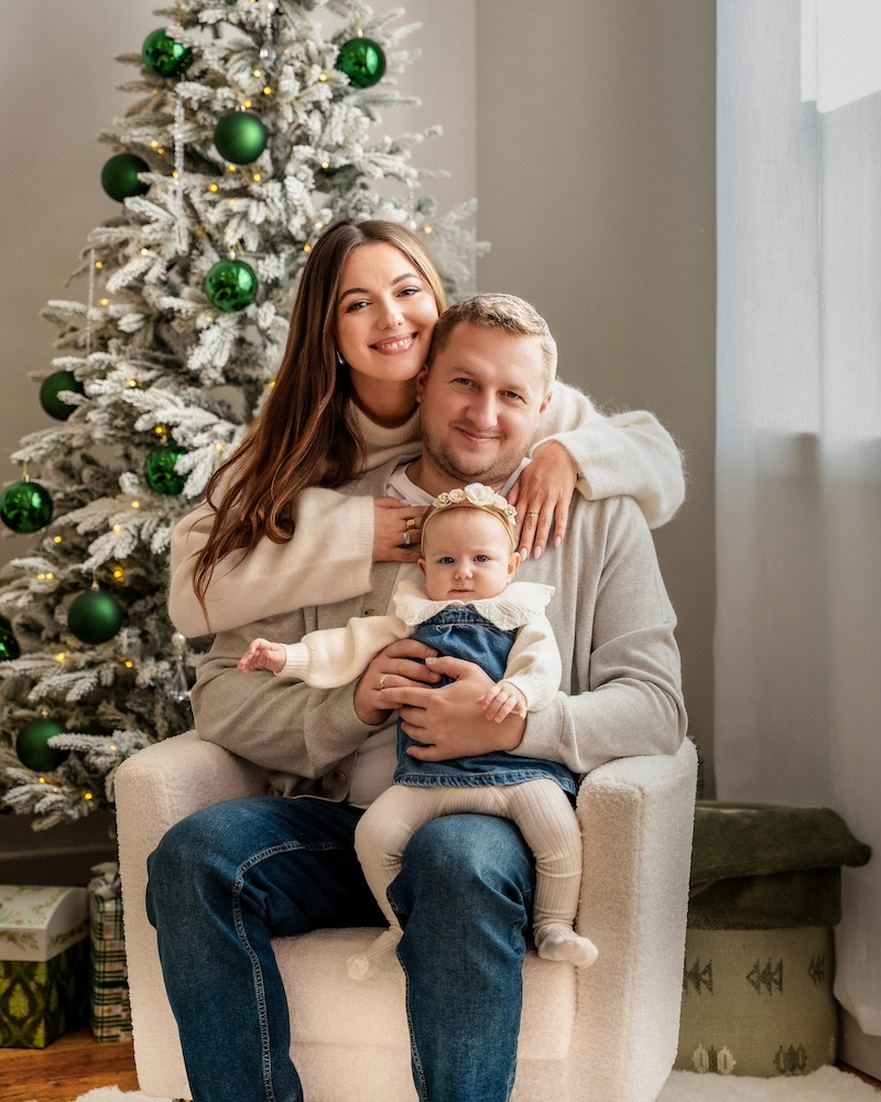 Forest-inspired photo set with green tones