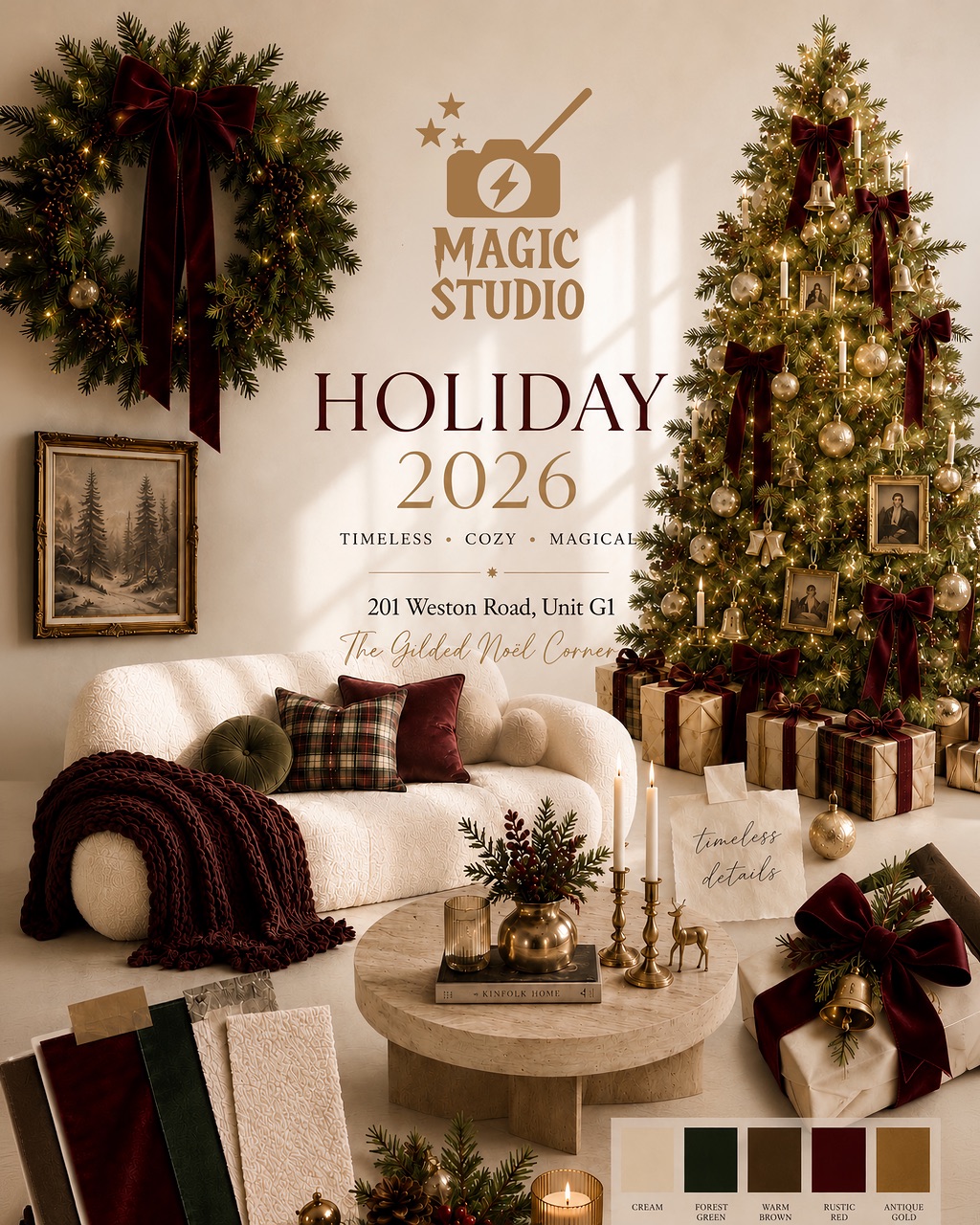 Holiday studio setup at Magic Studio Toronto
