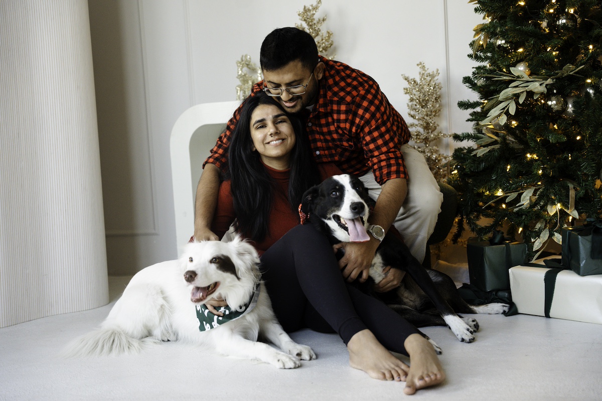 Pet-friendly Christmas photoshoot